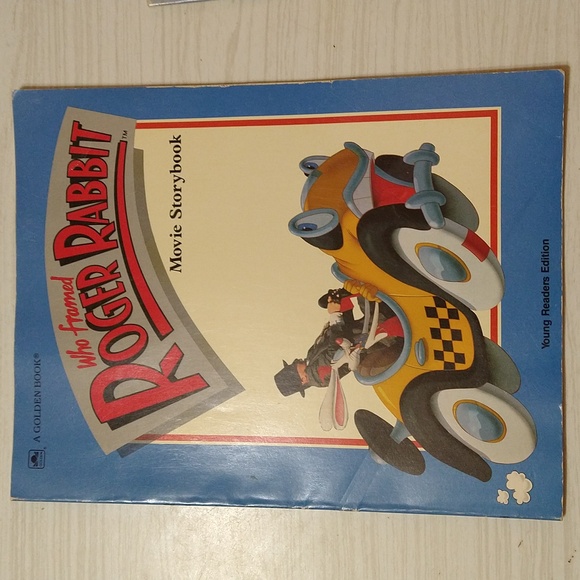 Vintage 1988 Set of 3 "Who Framed Roger Rabbit" Sticker, Movie & Children's Book - Picture 3 of 4